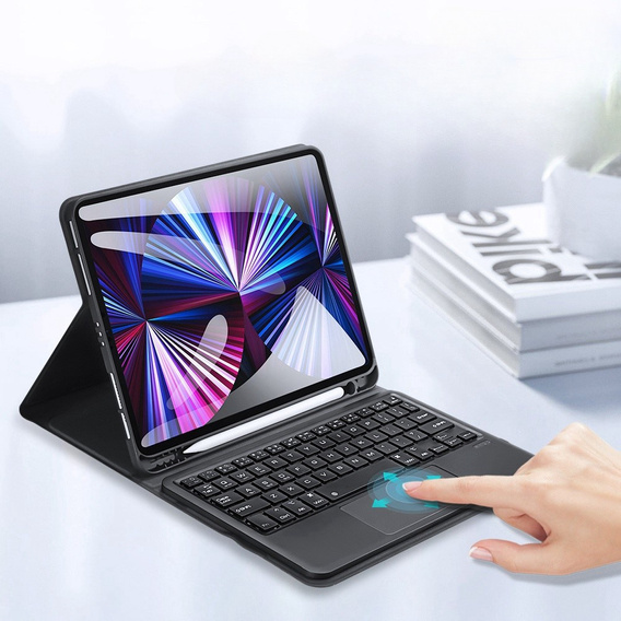 Etui z klawiaturą do iPad Air 10.9" 2022/2020 (5/4 gen.) / Pro 11" 2022/2021/2020 (4/3/2 gen.), Dux Ducis Magnetic, czarne