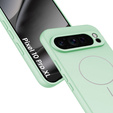 Etui silikonowe do Google Pixel 10 Pro XL, do MagSafe, zielone