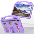Etui do Samsung Galaxy Tab S10+ Plus, Cute Patterns, z podstawką, fioletowe