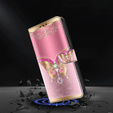 Etui z klapką do Xiaomi Redmi Note 12 4G, Wallet, Butterfly różowe