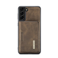 Etui do Samsung Galaxy S21 FE, DG.MING 2in1, kawowe