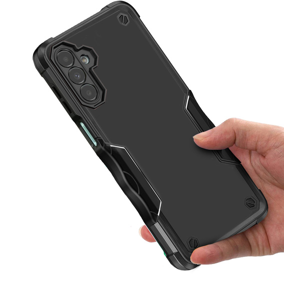 Etui pancerne do Samsung Galaxy A14 4G/5G, Dual-Layer, czarne