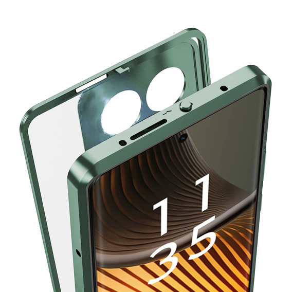 Etui do Motorola Edge 50 Ultra, Frame Case, zielone