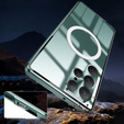 Etui Magnetic Dual Glass MagSafe do Samsung Galaxy S22 Ultra, zielone