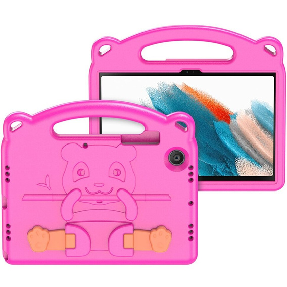 Etui dla dzieci do Samsung Galaxy Tab A8 10.5, DuxDucis, panda, różowe