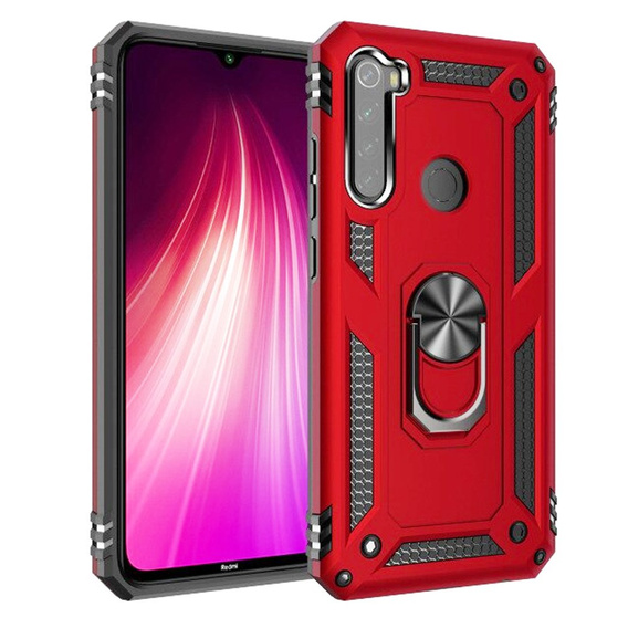 Etui pancerne do Xiaomi Redmi Note 8T, Nox Case Ring, czerwone
