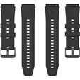 3x Pasek silikonowy 22mm uniwersalny, Czarny, Zielony, Granatowy