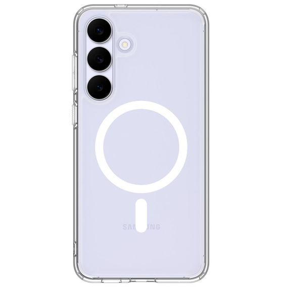 Etui Spigen Ultra Hybrid Mag MagSafe do Samsung Galaxy S25 Ultra, Clear / White