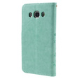 Etui z klapką do Samsung Galaxy J5 2016, Butterfly, zielone