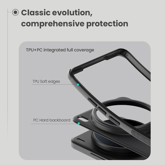 Etui Nillkin Frosted Shield Pro do Vivo X200 Ultra 5G – Magnetyczne, czarne