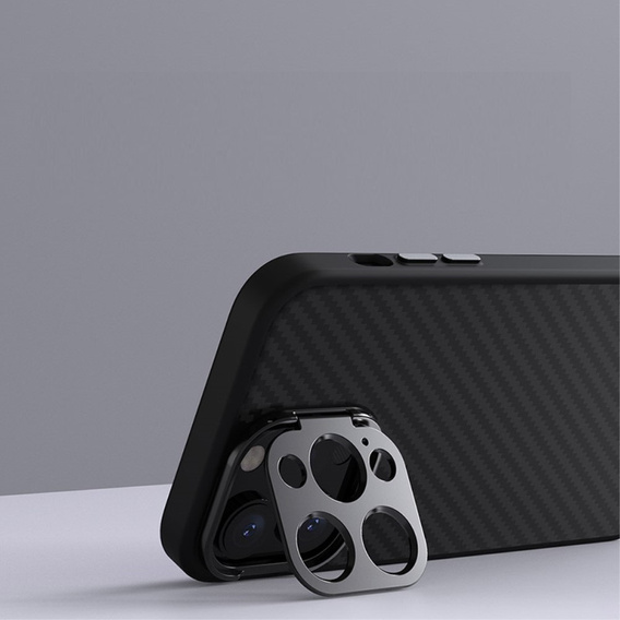 Etui NILLKIN do iPhone 15 Pro, CamShield Carbon Case, czarne