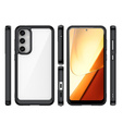 Etui do Samsung Galaxy S23 FE, Fusion Hybrid, przezroczyste / czarne