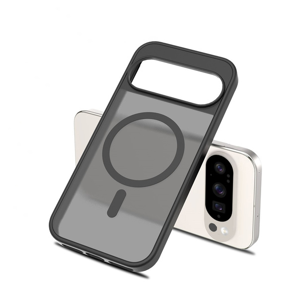 Etui Matt Case do Google Pixel 10 / 10 Pro, do MagSafe, półprzezroczyste czarne