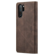 Etui CASEME do Huawei P30 Pro, Leather Wallet Case, ciemnobrązowe