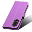 Etui z klapką do Oppo A38 4G / Oppo A18 4G, Wallet Smart Magnet, fioletowe