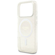 Etui Guess IML Glitter Pearl Strap MagSafe do iPhone 17 Pro Max
