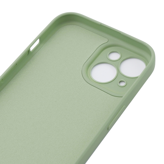 Etui do iPhone 15 Plus, Silicone Lite, zielone