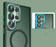 Etui do Samsung Galaxy S25 Ultra, do MagSafe, ERBORD Matt Case, zielone + Szkło na ekran