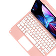 Etui z klawiaturą do iPad Air 10.9" 2022/2020 (5/4 gen.), Touchpad, różowe rose gold