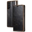 Etui z klapką do Samsung Galaxy S23, ERBORD Waxy Wallet, brązowe