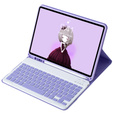 Etui z klawiaturą bluetooth do iPad 11" 2025 A16 (11 gen.) / iPad 10.9" 2022 (10 gen.), Fioletowe