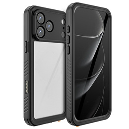 Etui do iPhone 17 Pro Max, Wodoodporne IP68 Redpepper, czarne