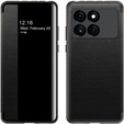 Etui z klapką do Xiaomi Poco F6 Pro, Side View, czarne