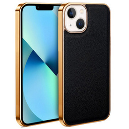 Etui do iPhone 13, Cowhide Leather, czarne