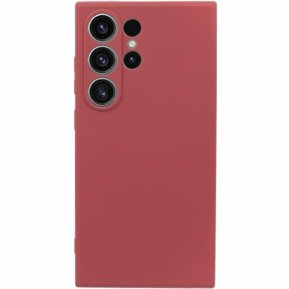 Etui do Samsung Galaxy S24 Ultra, Silicone Lite, czerwone