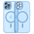 Etui do iPhone 16 Pro, do MagSafe, ERBORD Matt Case, niebieski + Szkło na ekran