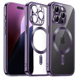 Etui do iPhone 16 Pro, Electro MagSafe, fioletowe + Szkło na ekran