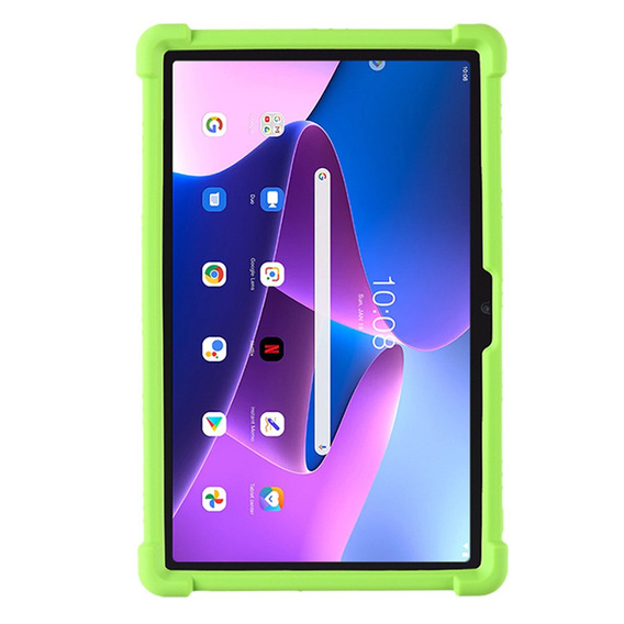 Etui silikonowe do Lenovo Tab M10 Plus 10.6 Gen 3 TB-125F TB-128F, Impact, pancerne, zielone