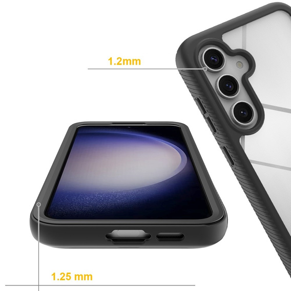 Etui do Samsung Galaxy S24 FE, Shockproof, z folią, czarne