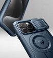 Dexnor – magnetyczne etui z osłoną aparatu do iPhone 15 Pro - niebieskie