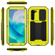 Etui pancerne do Samsung Galaxy S23, R-JUST CamShield Slide, żółte / czarne