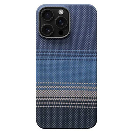 Etui do iPhone 15 Pro – magnetyczne Aramid Fiber, niebieskie