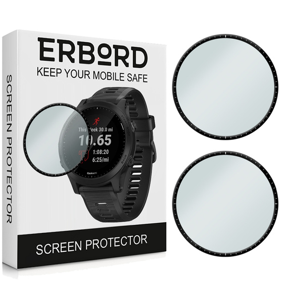 2x Szkło Hybrydowe ERBORD do Garmin Forerunner 945