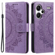 Etui z klapką do Xiaomi Redmi Note 13 Pro+, Mandala, fioletowe