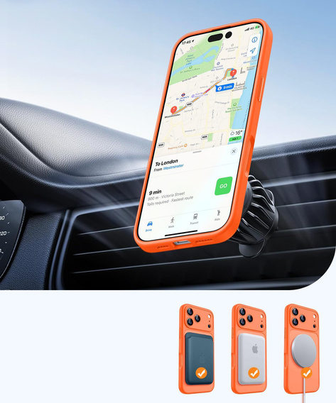 Magnetyczne etui z wbudowanym szkło na aparat do iPhone 17 Pro Max