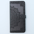 Etui z klapką do Xiaomi 13T / 13T Pro, Mandala, czarne