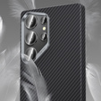 Etui BENKS Kevlar do Samsung Galaxy S25+ Plus, Carbon Fiber 600D 0044, do MagSafe, czarne