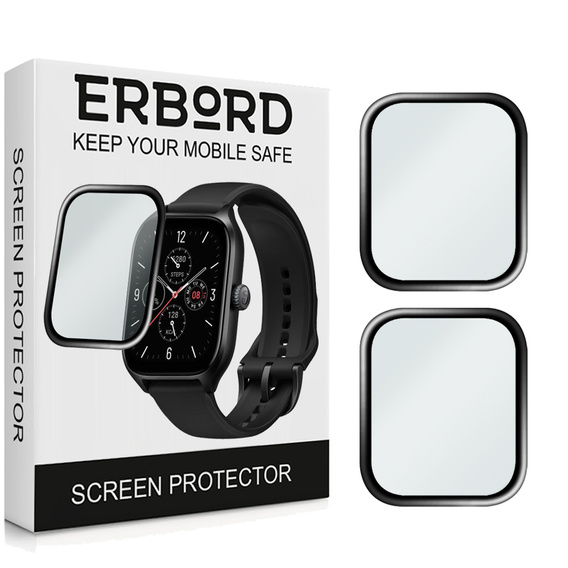 2x Szkło Hybrydowe ERBORD do Amazfit GTS 4