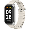 Pasek Silikonowy do Xiaomi Redmi Smart Band 2 / Xiaomi Smart Mi Band 8 Active, Biały