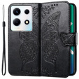 Etui z klapką do Infinix Note 30 VIP, Butterfly, czarne