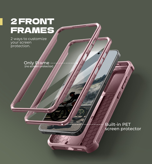 Etui pancerne Dexnor Full Body (Two Frames) do Samsung Galaxy S25 FE