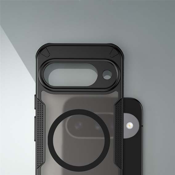 Etui pancerne do Google Pixel 10, do MagSafe, matowe, czarne