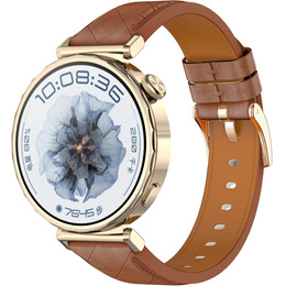 Pasek skórzany z klamrą uniwersalny 18 mm – brązowy