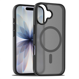 Etui Matt Case do iPhone 17, do MagSafe, półprzezroczyste czarne