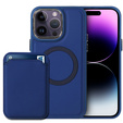 Etui do iPhone 14 Pro Max, Skin-touch MagSafe, niebieskie