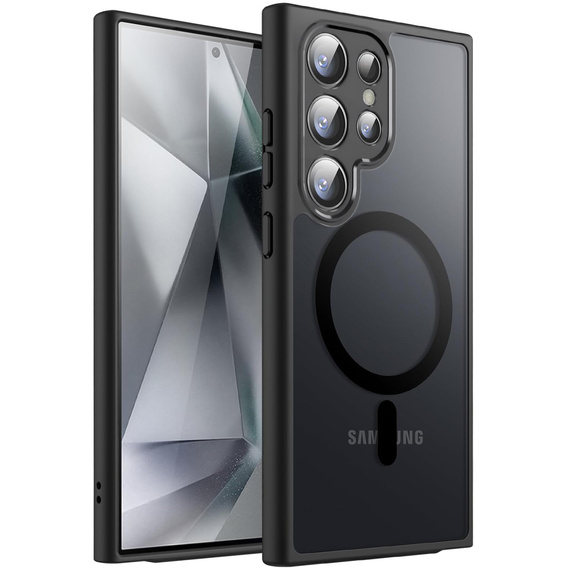 Etui ERBORD do Samsung Galaxy S24 Ultra, Matte Case, do MagSafe, czarne